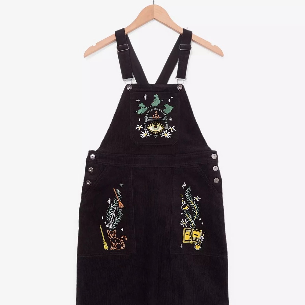 Disney Hocus Pocus Embroidered Icons Overall Dress‎ — BoxLunch Exclusive - Picture 2 of 5